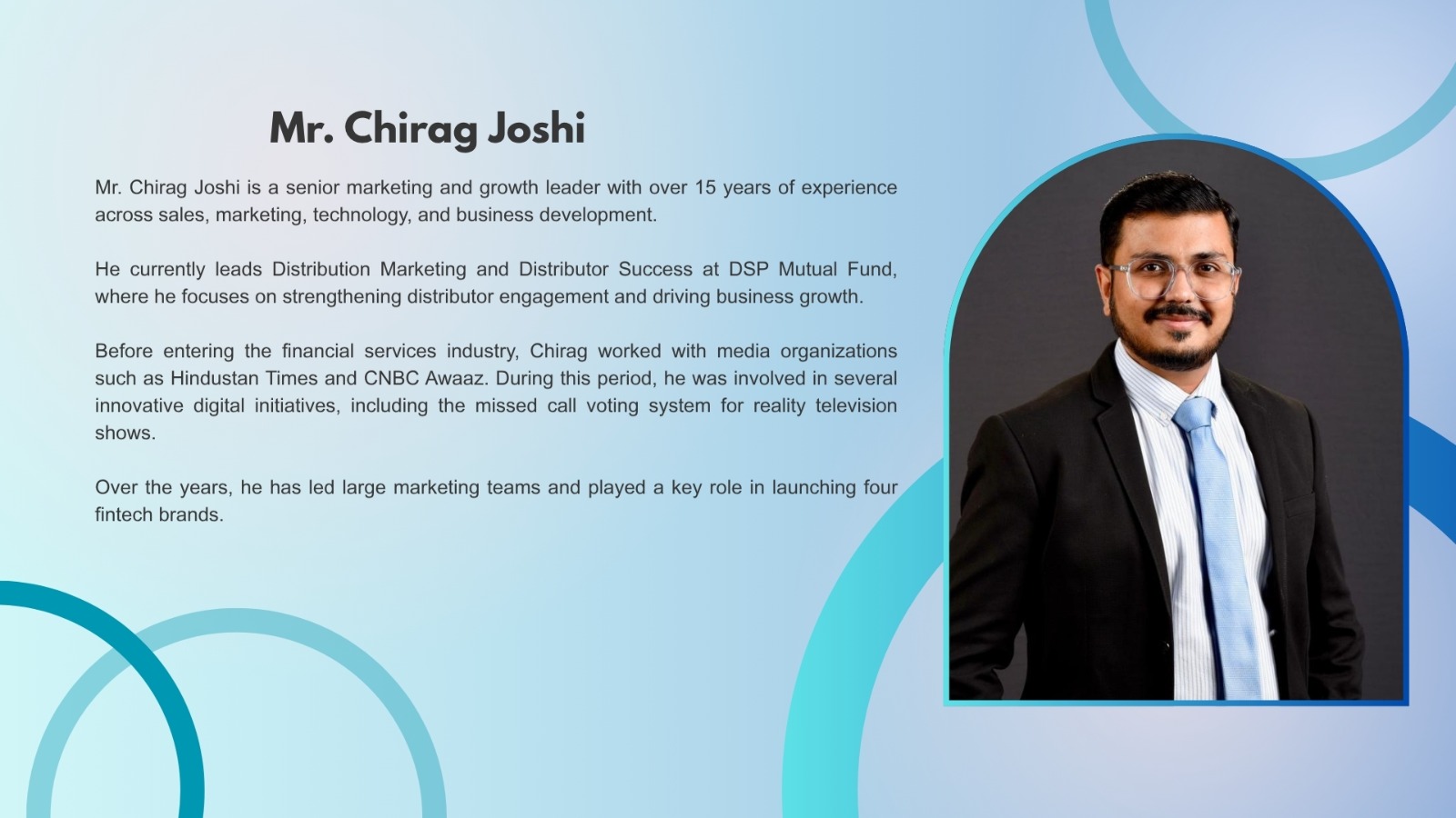 Mr. Chirag Joshi